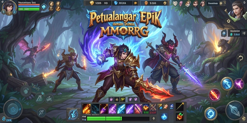 Screenshot utama 8364 menampilkan aksi mendebarkan dalam dunia MMORPG.