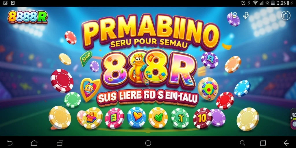Tampilan gameplay 888R yang menarik dan penuh warna.
