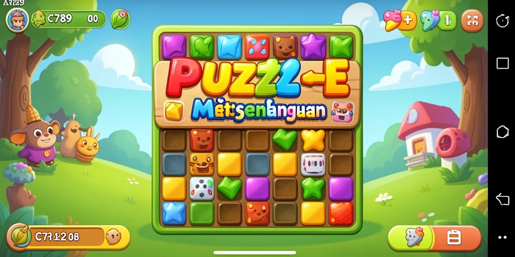 Tampilan gameplay C789 yang seru dan menarik di level Match-3.