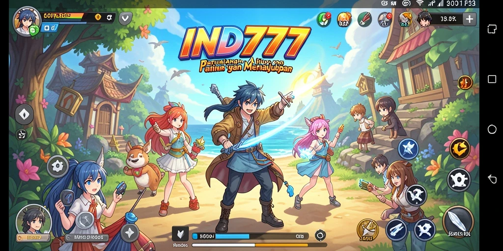 Tampilan gameplay <strong>IND777</strong> yang menawan dengan karakter Anime yang menarik.