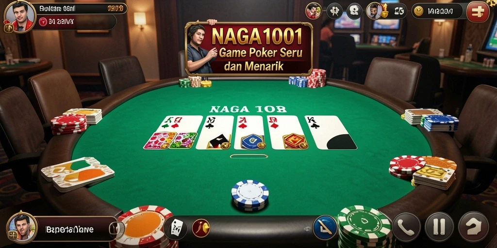 Gameplay seru dari NAGA1001 dengan strategi poker yang mendebarkan.