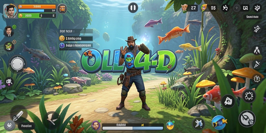 Screenshot menunjukkan momen menarik dalam OLLO4D saat menjelajahi dunia virtual.