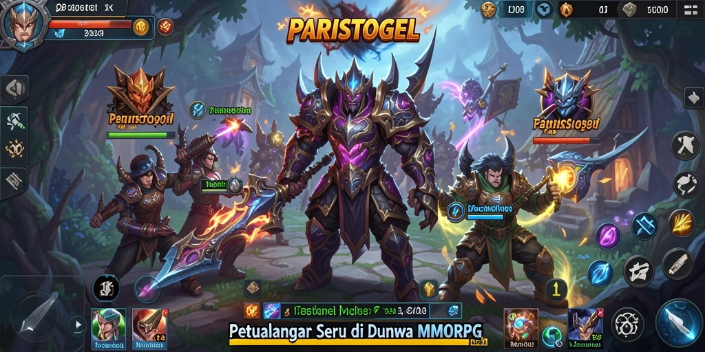 Gameplay seru dan interaktif dalam PARISTOGEL MMORPG.