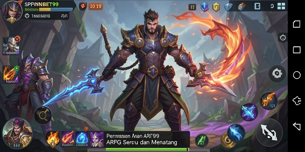 Gameplay ARPG SPINBET99 yang penuh aksi dan petualangan.