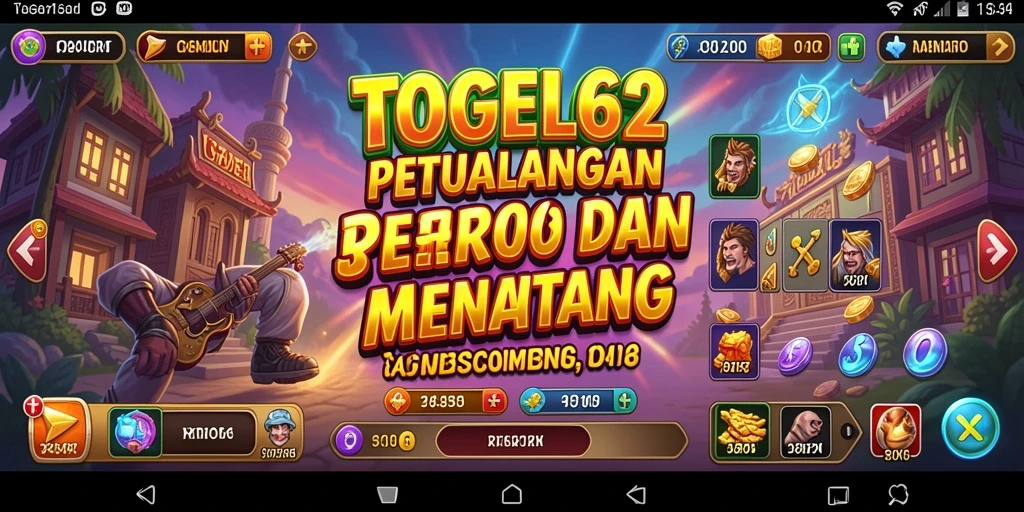 Tampilan aksi seru dalam permainan TOGEL62 yang penuh petualangan.