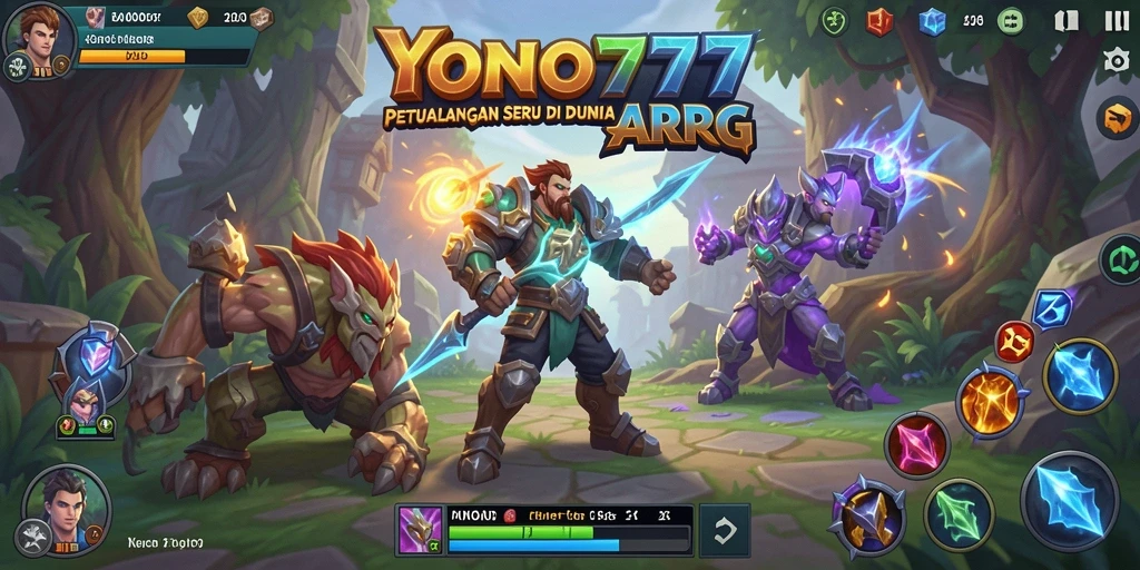 Tampilan gameplay seru di dunia fantasi YONO777.